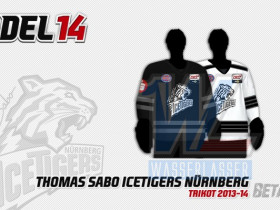 DEL14 - Thomas Sabo Ice Tigers Nürnberg - Trikot 2013-14 (Beta) Preview